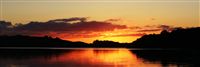 Solnedgang ved Hafrsfjord panorama